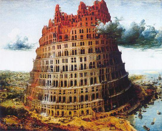 نقاشی برج بابل اثر پیتر بروگل ( تمدن های باستانی در بین النهرین - شهرهای بین النهرین )