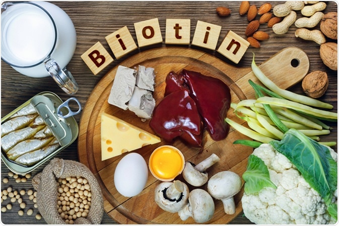 مواد غذایی حاوی ویتامین B7 - بیوتین